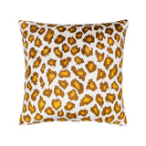 Leopard Silk Velvet Ikat Pillow, 20" X 20"