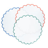 Linen Scalloped Placemats, Set of 4
