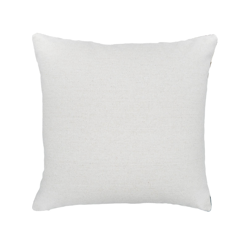 Lotus Silk Velvet Ikat Pillow, 20" X 20"