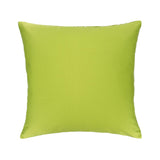 Mood Green Silk Velvet Ikat Pillow, 20" X 20"