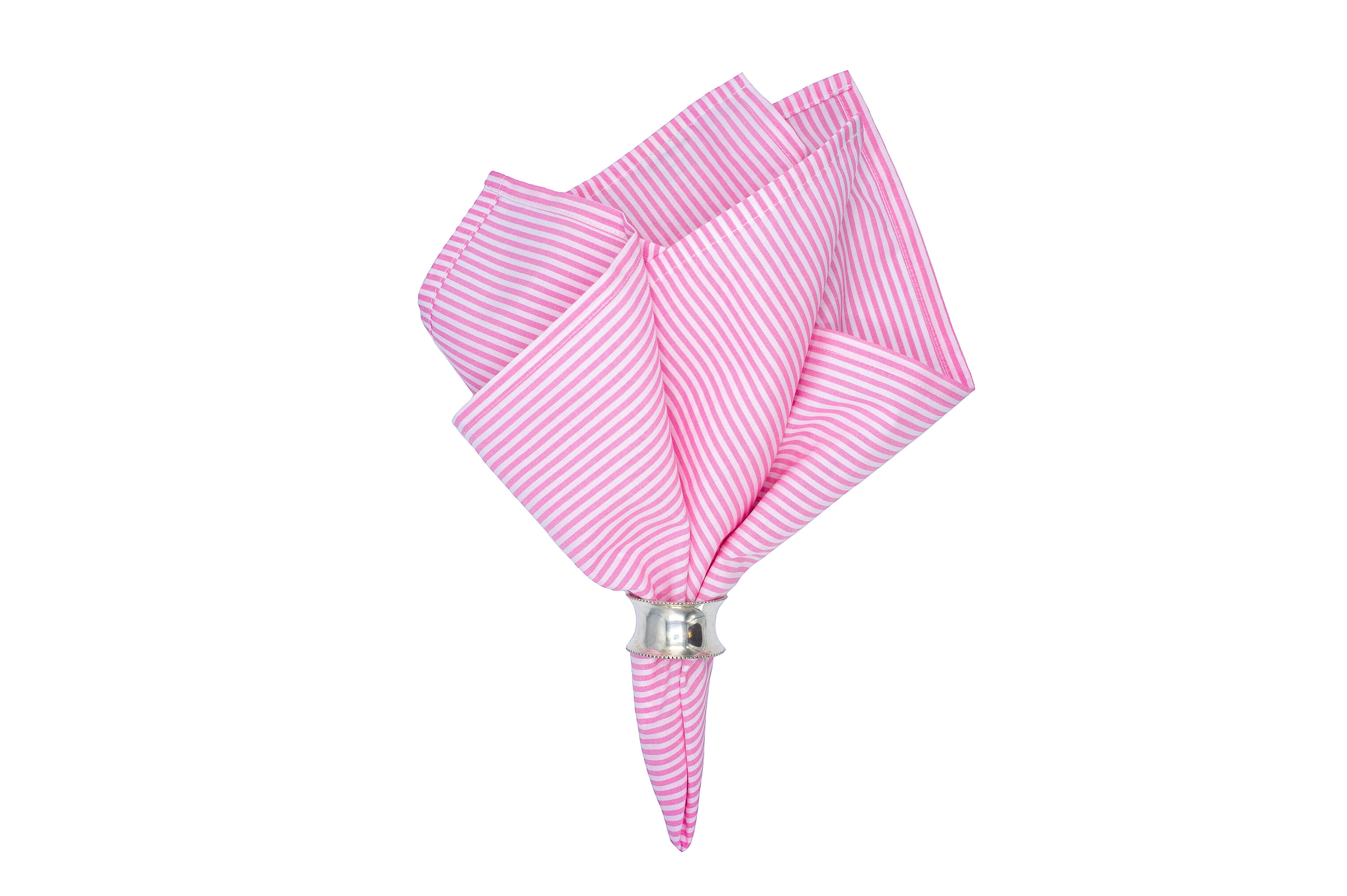 Chouchou Touch handmade striped napkins, perfect for elevating both special occasions and everyday meals.