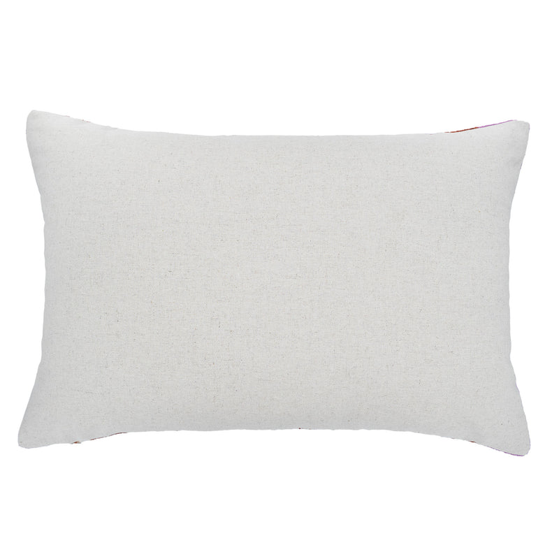 Sunwheel Silk Velvet Ikat Pillow, 16" X 24" Case Only