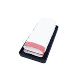 White Guest Towels With Red Stripes Set of 2