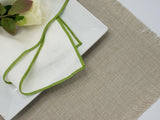 Placemats In Beige With Fringes, 15x20 (40x50 cm) - Chouchou Touch